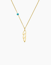 Aurelia Feather Necklace Zj